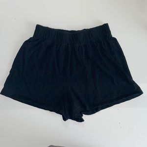 3/$20 Black cloth shorts